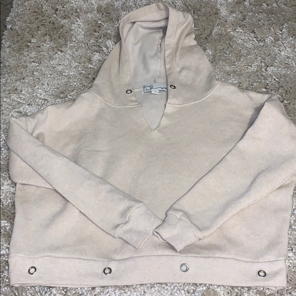 Cream crop top sweater